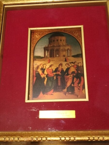 Tablou litografie Raffaello cu Nunta Fecioarei