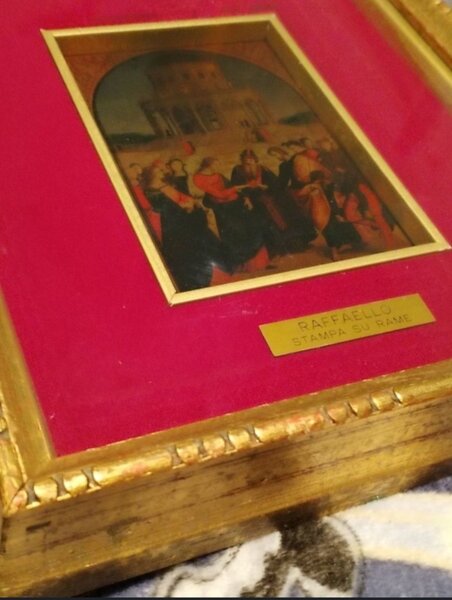 Tablou litografie Raffaello cu Nunta Fecioarei