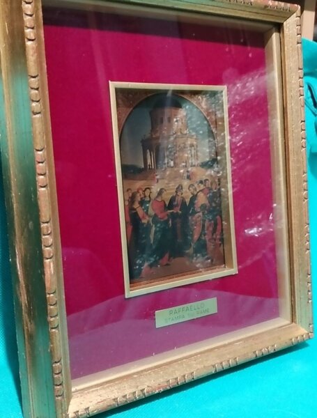 Tablou litografie Raffaello cu Nunta Fecioarei